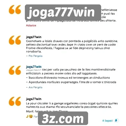usuários relatam experiências positivas no joga777win